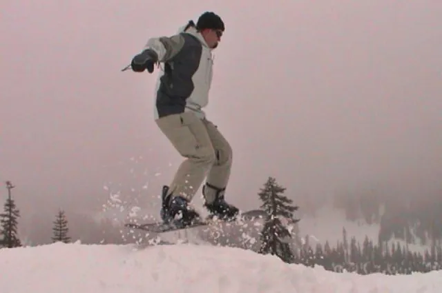 Stevo getting a wee bit of air