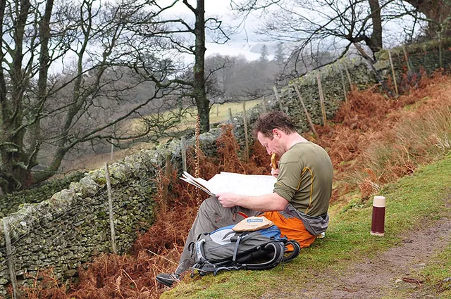 Stopping for a Greggs pasty, map check and a flask of coffee