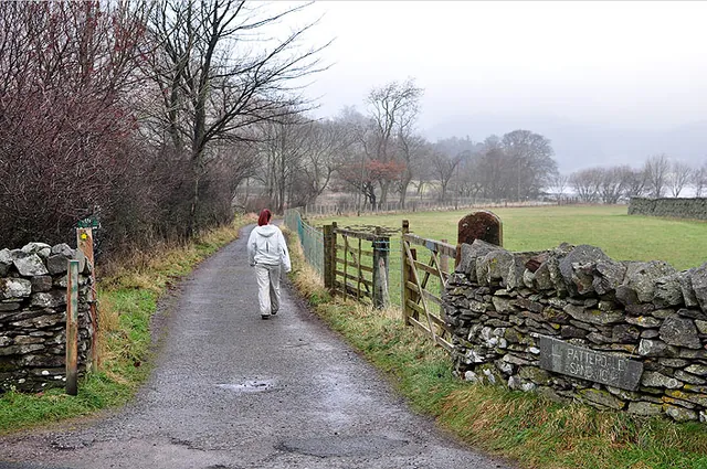 Leaving Howtown and starting the journey round Hallin Fell