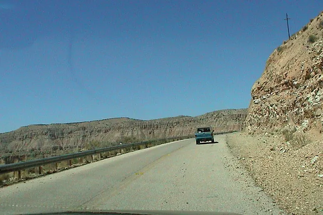 You need to drive for about 100 miles off Interstate-40 to reach the trail head parking lot