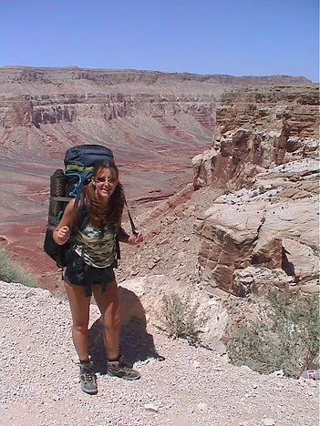 Spectacular scenery accompanies you on the 10 mile hike into the canyon