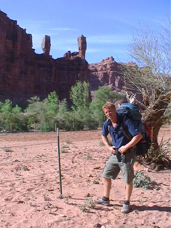Reaching the outskirts of the Supai village