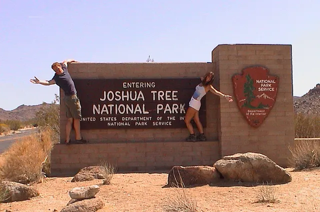 Never ones to miss a 'hanging off an American sign' opportunity