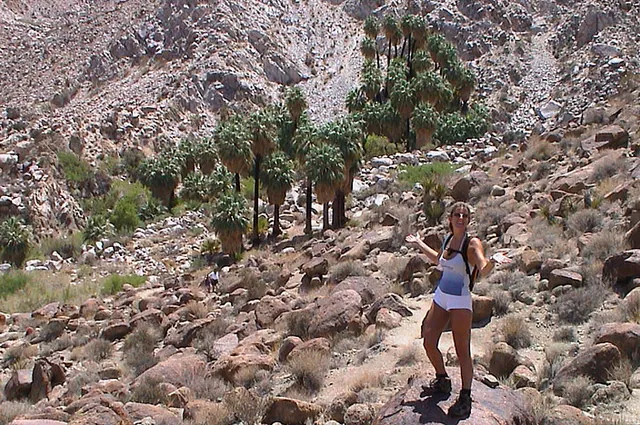A short walk to the "Fortynine Palms Oasis"