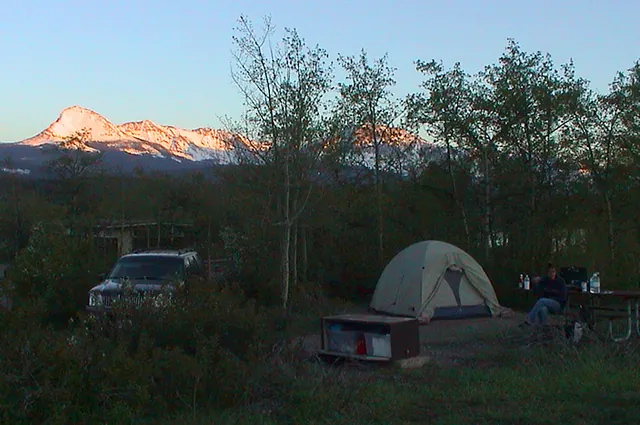Home sweet home for the night, fantastic views and bear-proof food bin