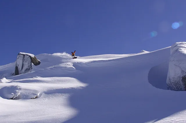 Doing my best to spray up some pow
