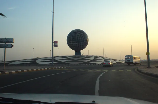 There's a lot of strange roundabouts in the middle east
