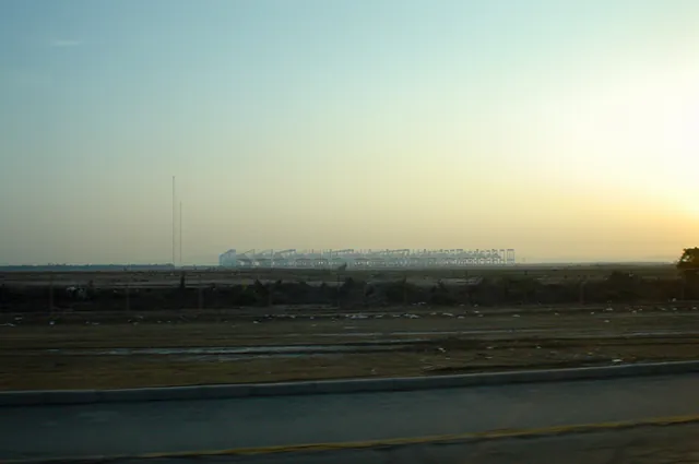 The tent city used at Jeddah airport to receive the pilgrims during Hajj