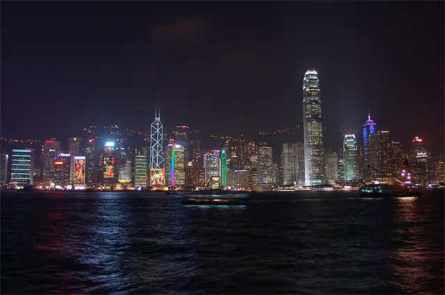 The stunning Hong Kong harbour vista