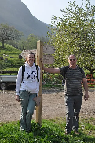 Gill and Dad in high spirits despite me demanding an early 8am start