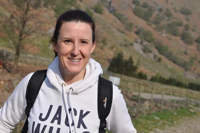 Gill prefers lake walks, but on a good weather day she can be convinced to take on a peak
