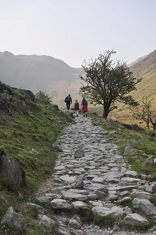The tracks up this popular mountain are well maintained