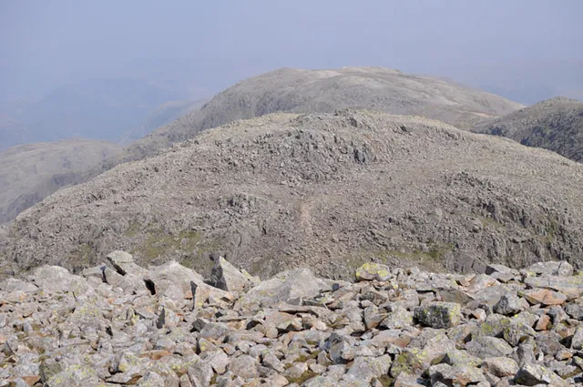 Looking across to Broad Crag and our different route down