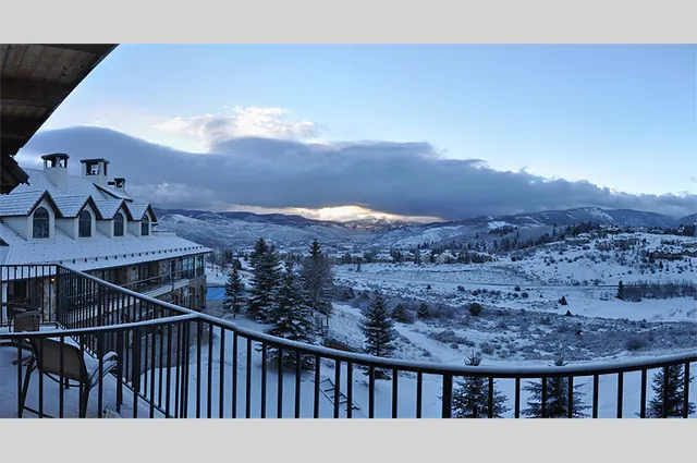 Gorgeous view from our hotel at the splendid The Lodge and Spa at Cordillera