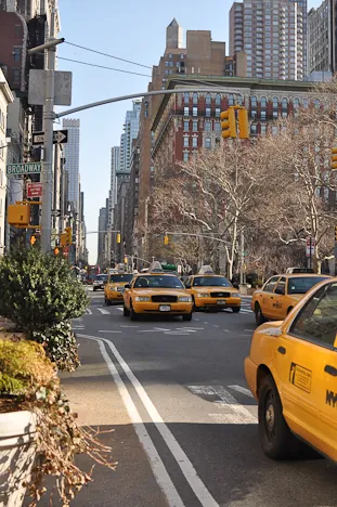 The iconic Crown Victoria yellow cabs
