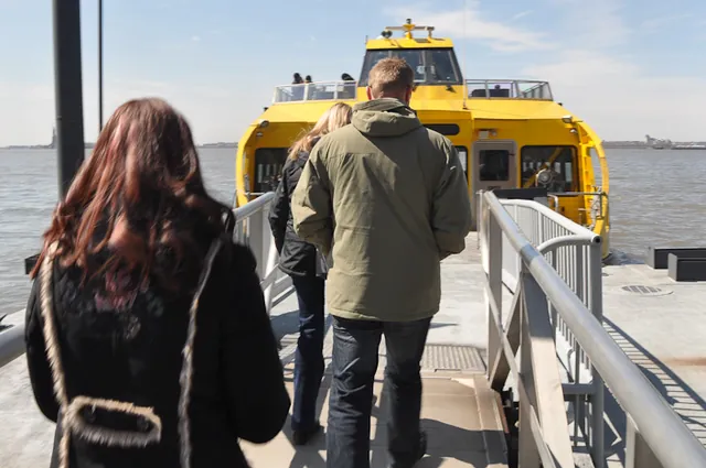 Taking the water taxi was so much better than the ridiculous long queues of the official Statue of Liberty cruise