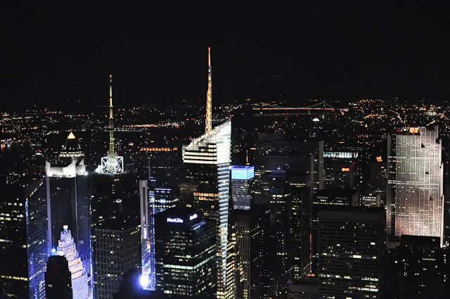 Great views at night, and less tourists. Bitingly cold though