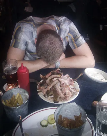 There's only so many ribs one man can eat in a session