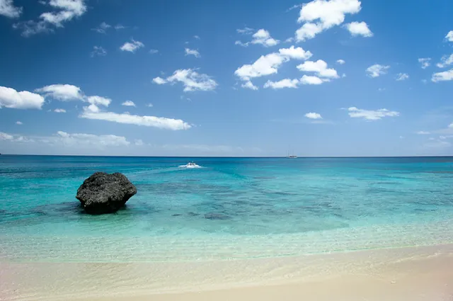 We land on Hapi Tok Beach, and it doesn't get much more 'tropical paradise' than that