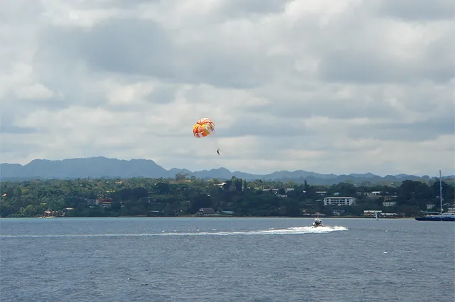 Parasailing in the bay