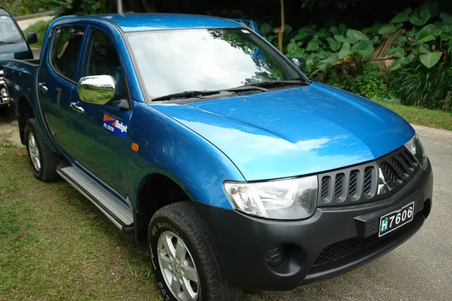 We hire a 4x4 pickup truck - rumour has it that small cars cannot hack the unpaved Vanuatu roads
