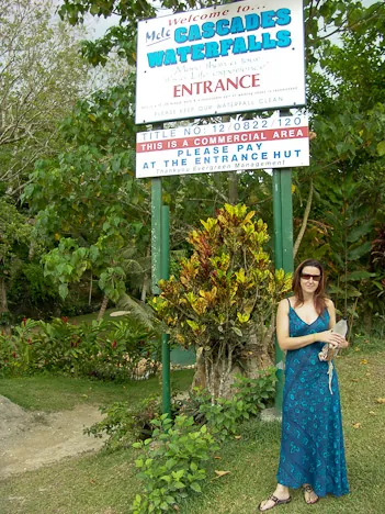 First stop, Mele Cascades Waterfalls north of Port Vila - 1500 Vatu entrance fee