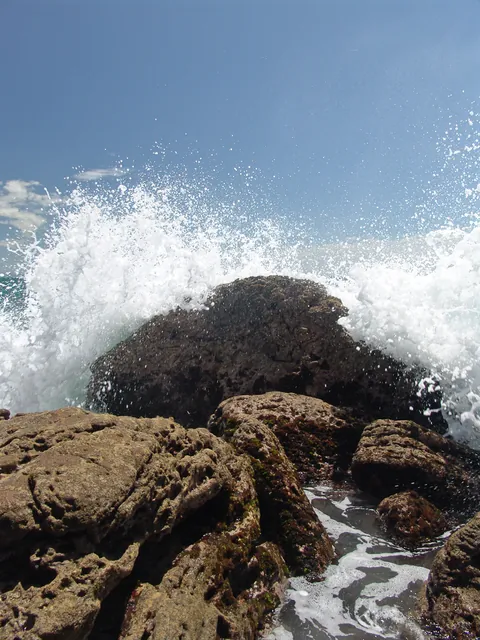 Me getting a wee bit close to the crashing waves risking camera soaking