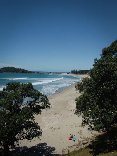 The main beach at Mount Maunganui