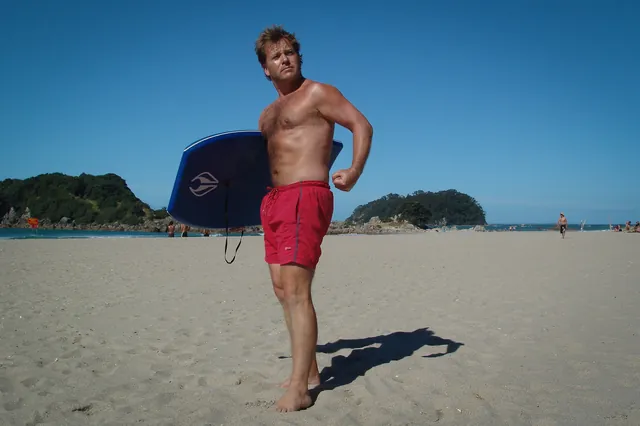 Rob no stranger to pulling the occasional Hasselhoff pose!
