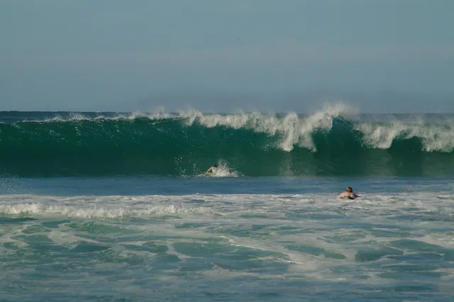 Some ducking under huge waves needed on the way out (see video for riding one of those bad boys). See video for the action.