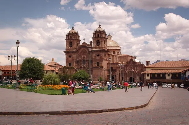The Church of La Compania in the Plaza de Armas main square