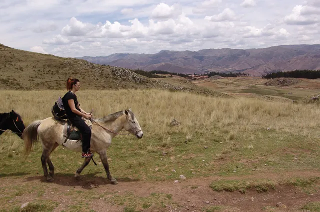 We head off on horseback to see some of the ruins further afield