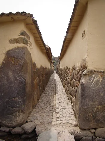 The streets were originally designed with only people and Llamas in mind