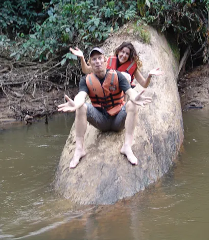 Blurrycam, apologies. We had to get out on one section as the boat got stuck on a fallen tree