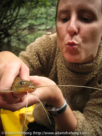 Gill insisted all her catches go back in the water