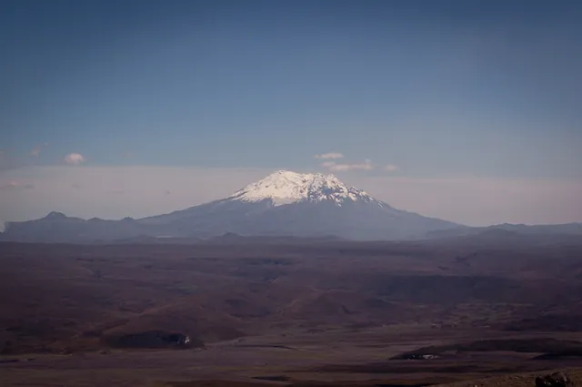 Mount Antisana towards the north near Quito at 18,700 feet (5700m)