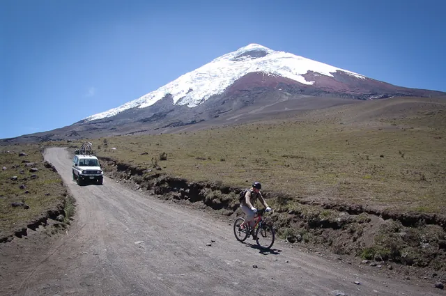Our trusty support jeep followed us everywhere we biked