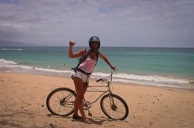 The finish point of our Haleakala downhill bike ride