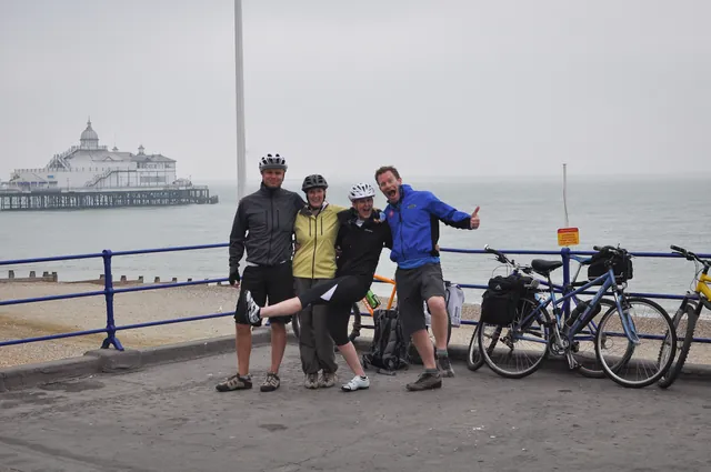 The gang assembled at Eastbourne Pier