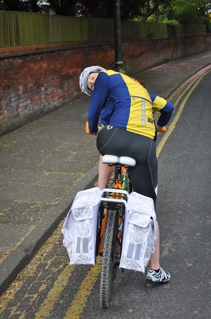 Heavy panniers making mediocre hills seem like hard work