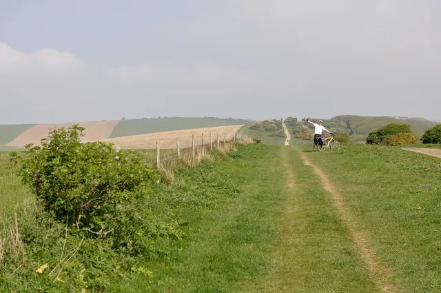 This view became the epitome of the track ahead... up and down hills all day long!