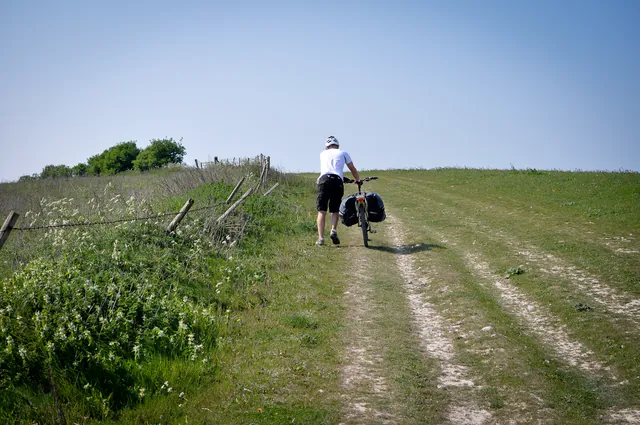 Another brutal climb out of Annington Farm