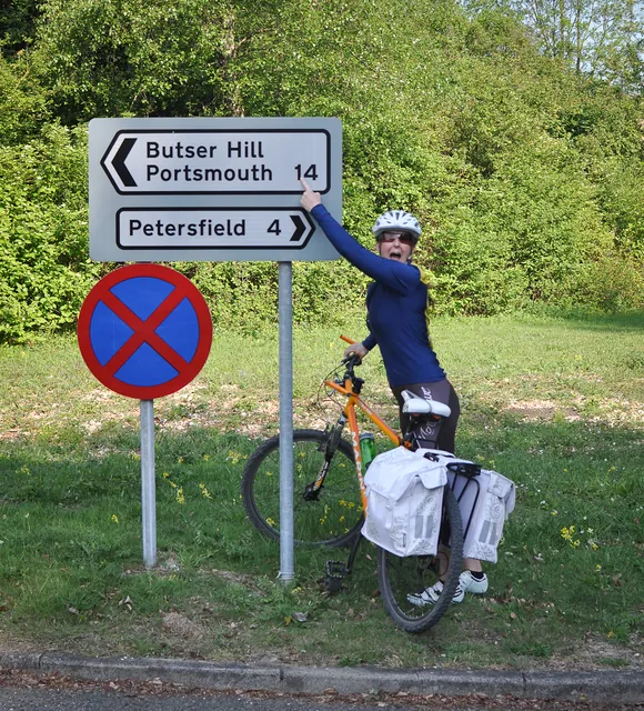 This sign is probably about as close to (original) home as we can get, which gives us a good psychological boost
