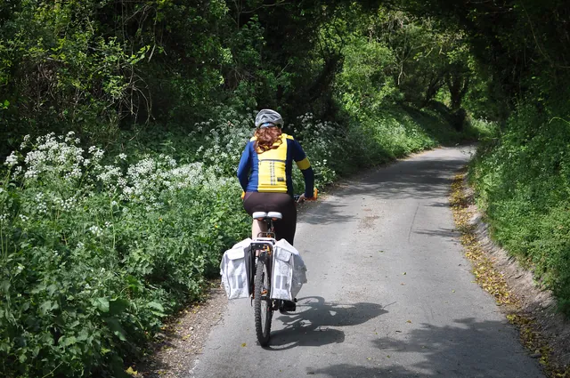 A long climb out of Exton (we were hoping the last, and in essence it was)