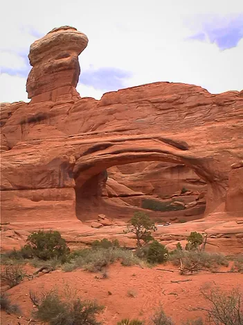 Sunbathing at Tower Arch