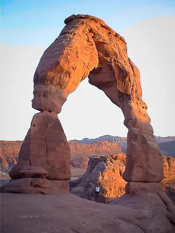 Gill beneath Delicate Arch