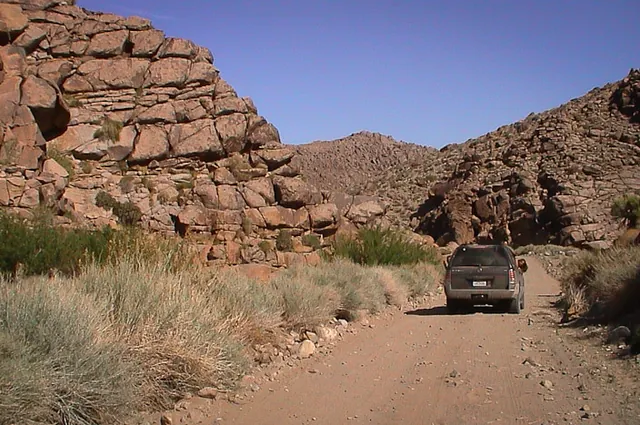 Our trusty 4x4 took us along an interesting route to the race track