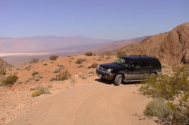I wouldn't advise bringing your saloon up this dirt track. There were a few hairy moments in the 4x4