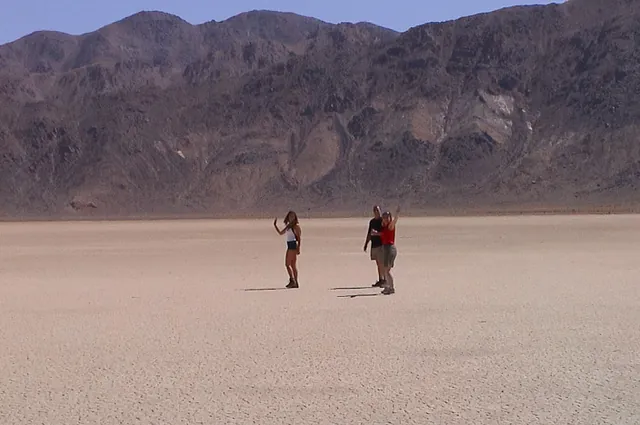 Reaching the Race Track Playa