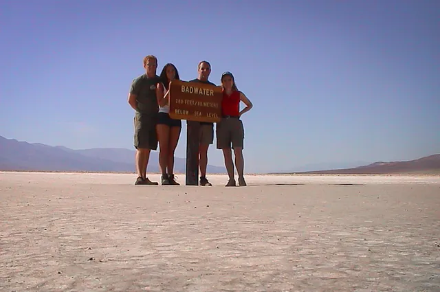 Badwater - 280 feet below sea level